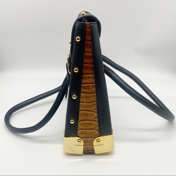 ToHE FzNd Brown  Crocodile Design Satchel - Picture 6 of 11